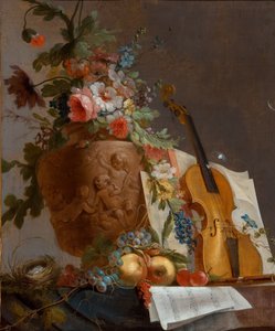 Natura Morta con Fiori e Violino